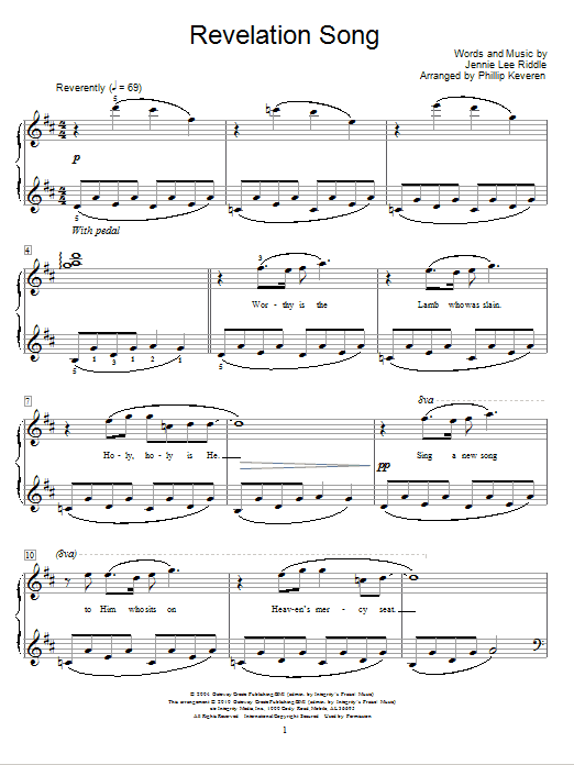 Produktgalerie: Seite 1 von 1 Revelation Song (arr. Phillip Keveren), Phillips, Craig & Dean, Klavier