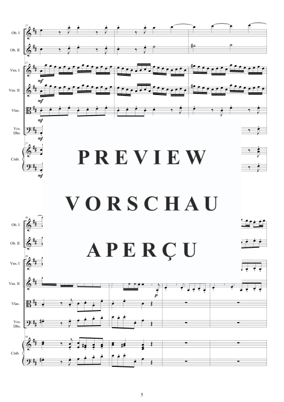 Product gallery: Page 6 of 11 Concerto No.12 in D major Op.9, , 2 Solo Oboes, String Ensemble, and Harpsichord (Bc)