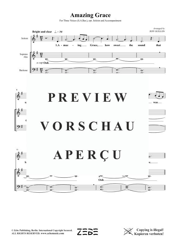 Product gallery: Page 7 of 10 Amazing Grace, , Mixed Choir Sab and Piano