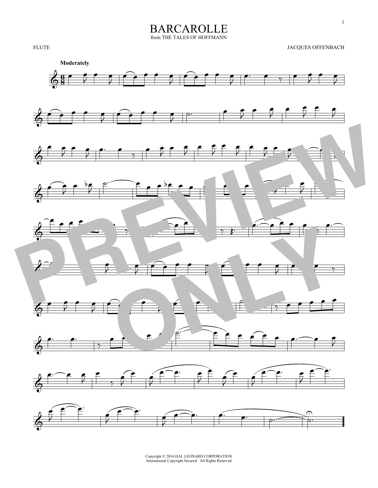 Product gallery: Page 1 of 1 Barcarolle, Jacques Offenbach