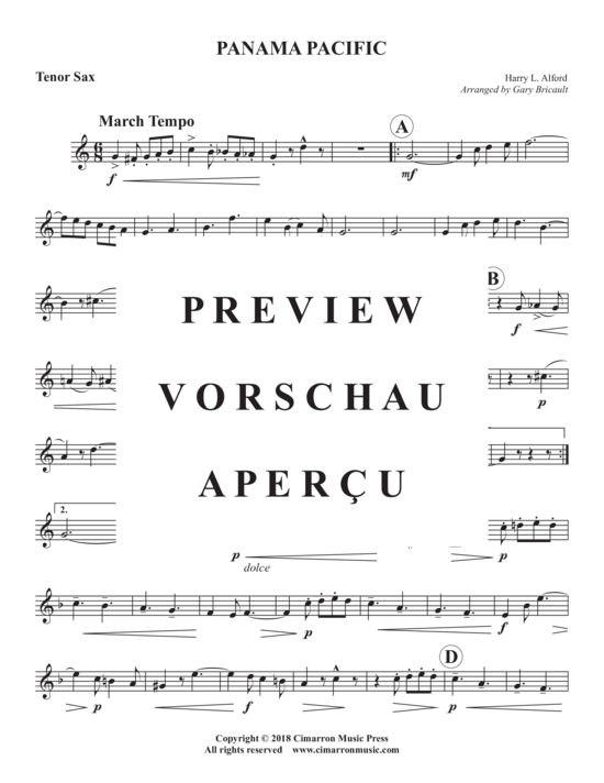 Product gallery: Page 11 of 14 Panama Pacific , , (Saxophone Quartet SATB)