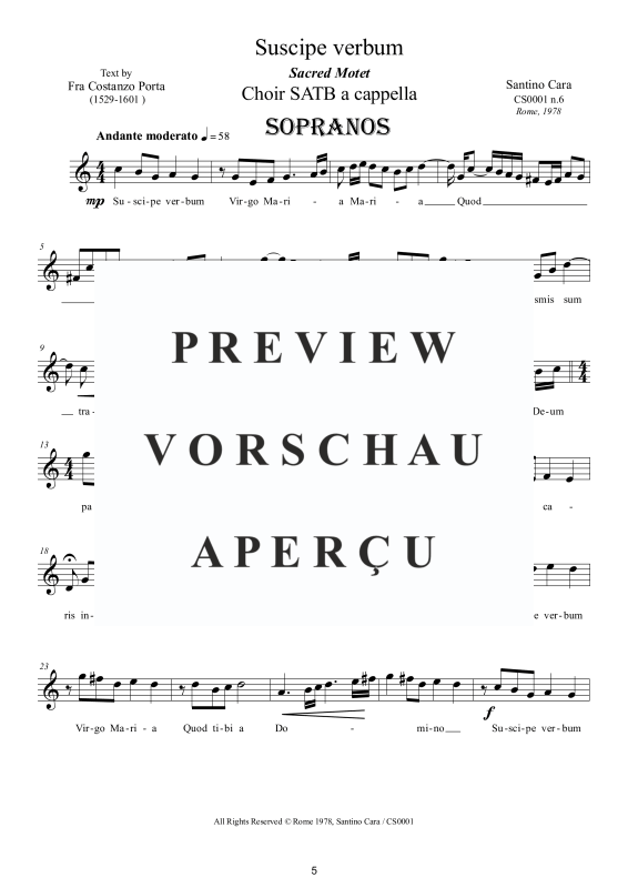 Produktgalerie: Seite 6 von 10 Suscipe verbum - Geistliche Motette, , Gemischter Chor