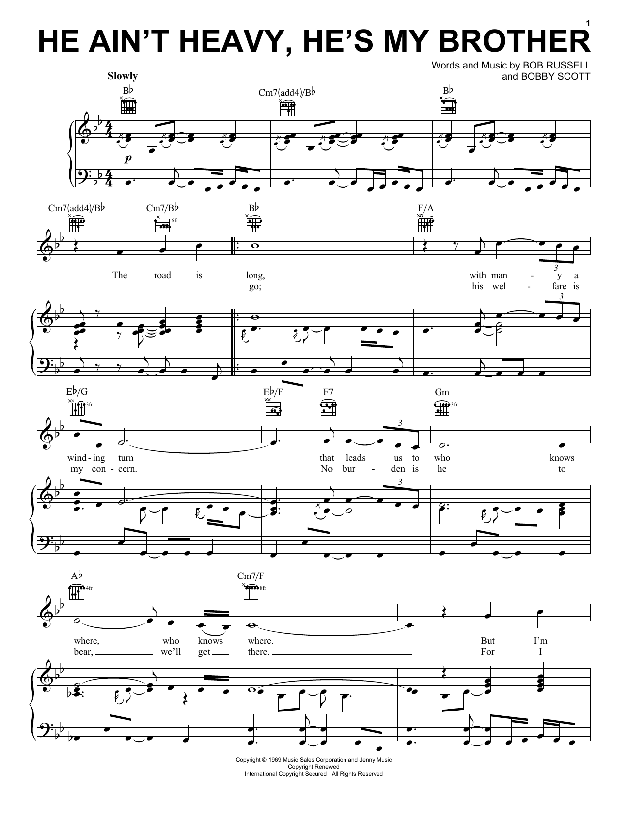 Product picture to: He Ain't Heavy, He's My Brother