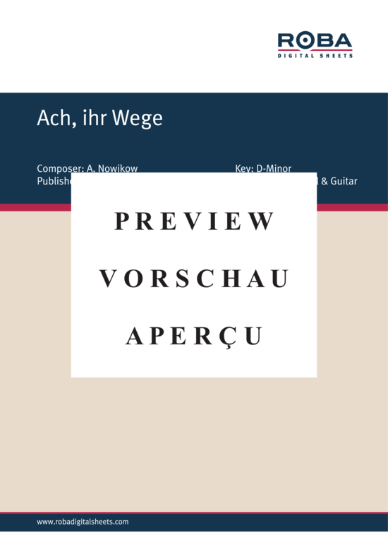 Product gallery: Page 2 of 4 Ach, ihr Wege , , Piano and Voice