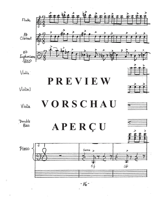 Produktgalerie: Seite 20 von 21 Euphonism-a divermento-concertino , , (Gemischtes Ensemble + Euphonium Solo)