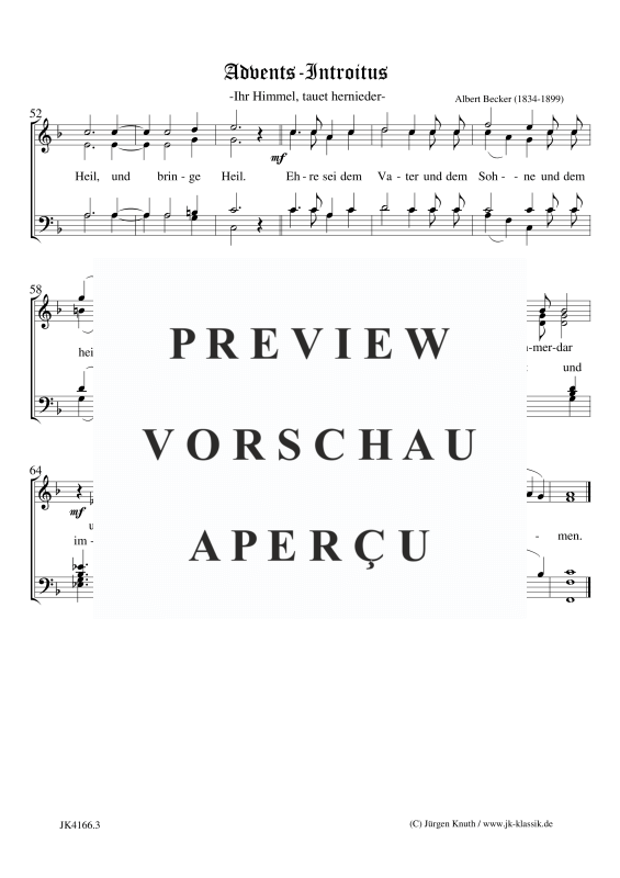 gallery: Ihr Himmel, tauet hernieder Advents-Introitus, , Gemischter Chor