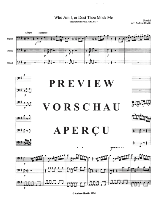 Produktgalerie: Seite 3 von 13 Who Am I, or Dost Thous Mock Me , , (Tuba Trio ETT)