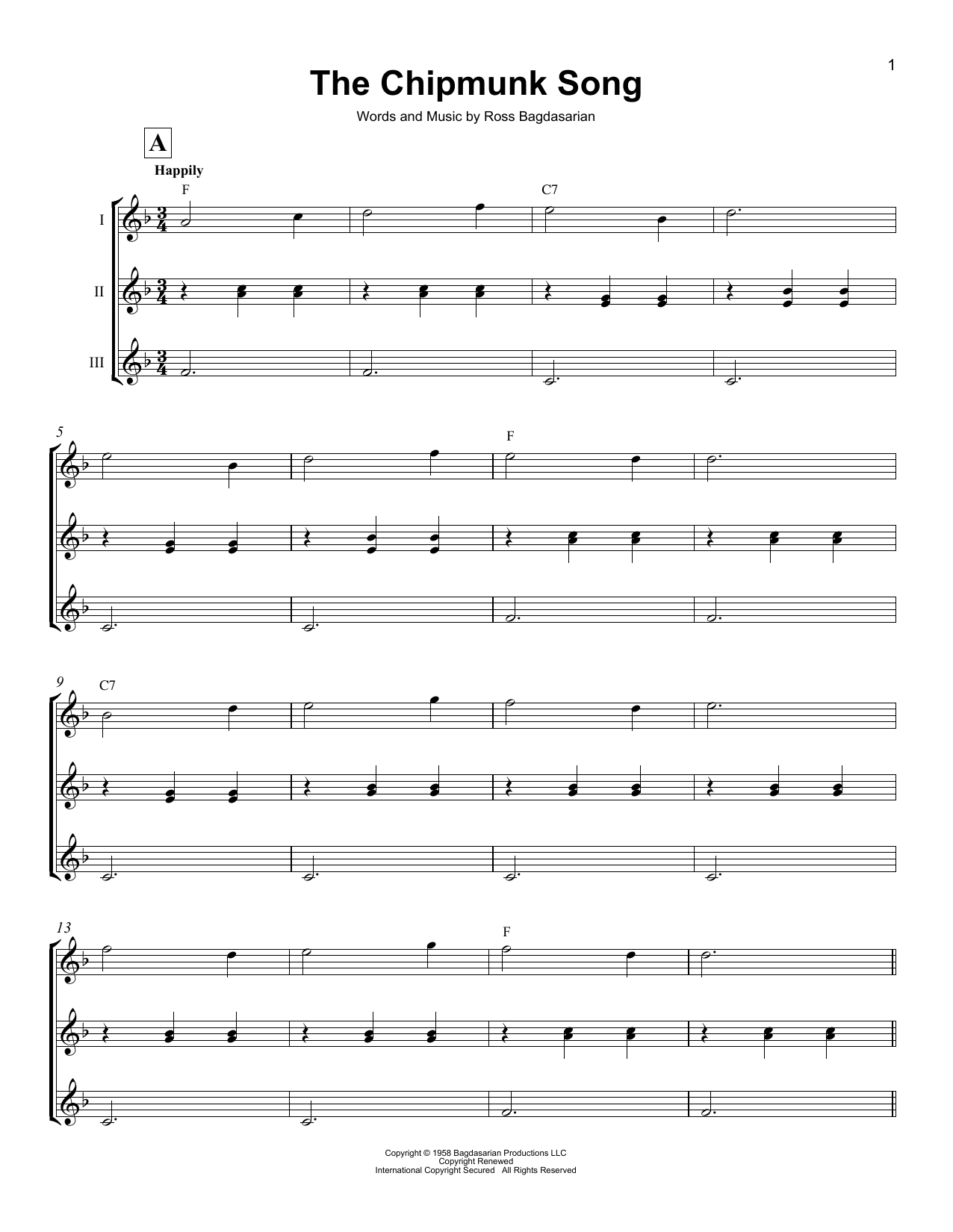 Product gallery: Page 1 of 1 The Chipmunk Song, The Chipmunks