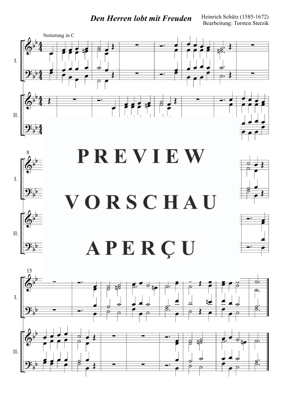 Product gallery: Page 2 of 3 Den Herren lobt mit Freuden, , Trombone Choir - Double Choir