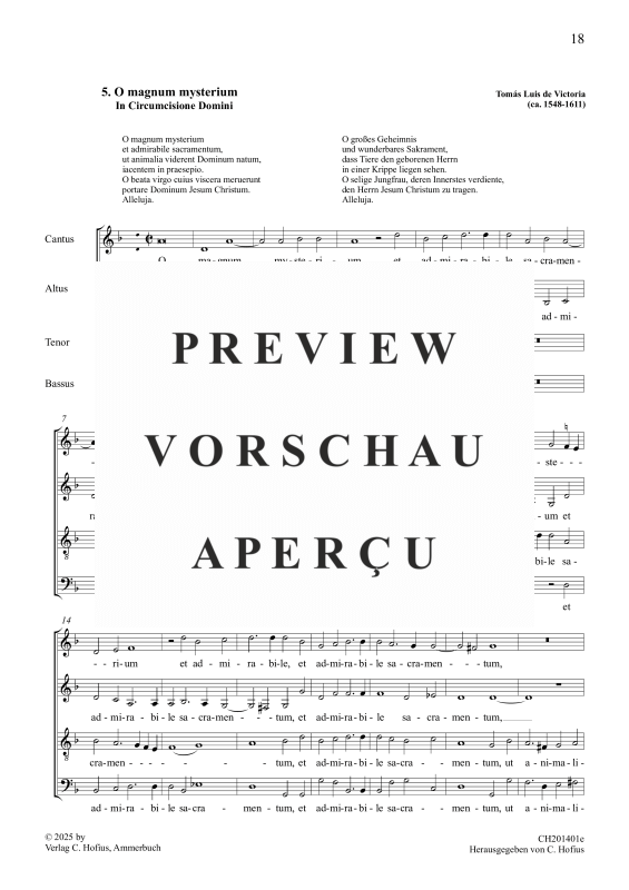 gallery: O magnum mysterium, , (Gemischter Chor)