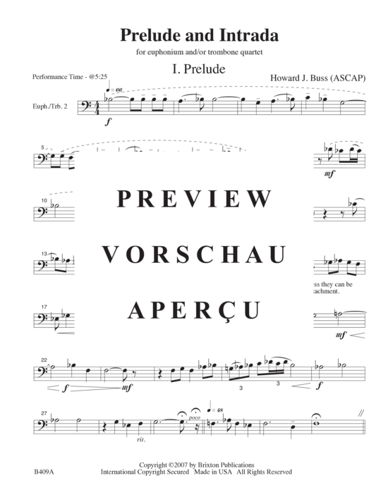 Product gallery: Page 15 of 21 Prelude and Intrada , , (4 euphonium or trombone quartet)