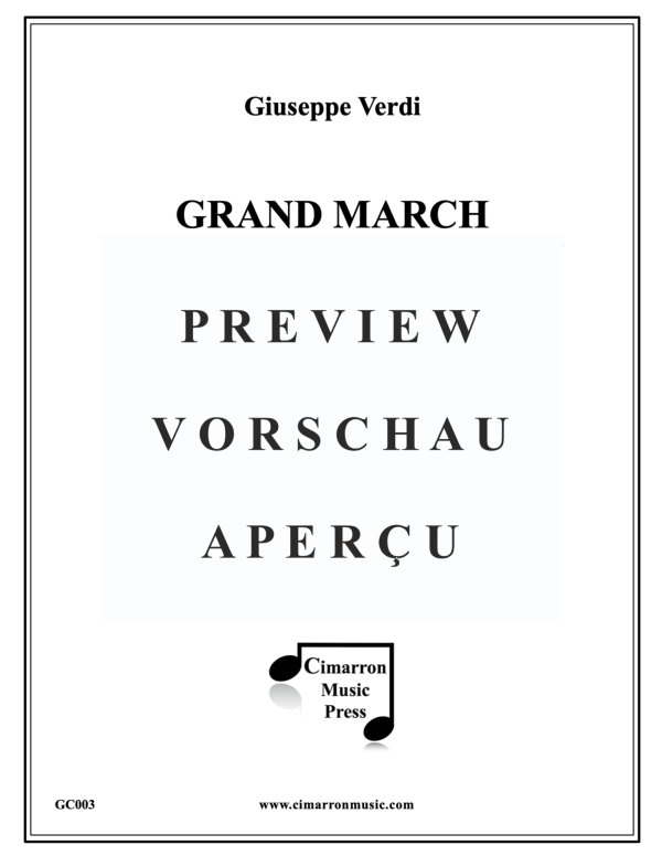 Produktgalerie: Seite 2 von 11 Großer Marsch aus Aida, , Blechbläser Ensemble 10-stimmig
