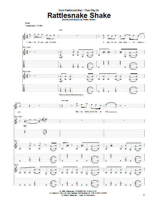 Product gallery: Page 1 of 1 Rattlesnake Shake, Peter Green