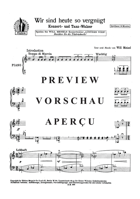 Produktgalerie: Seite 3 von 11 Wir sind heute so vergnügt, , Klavier und Gesang