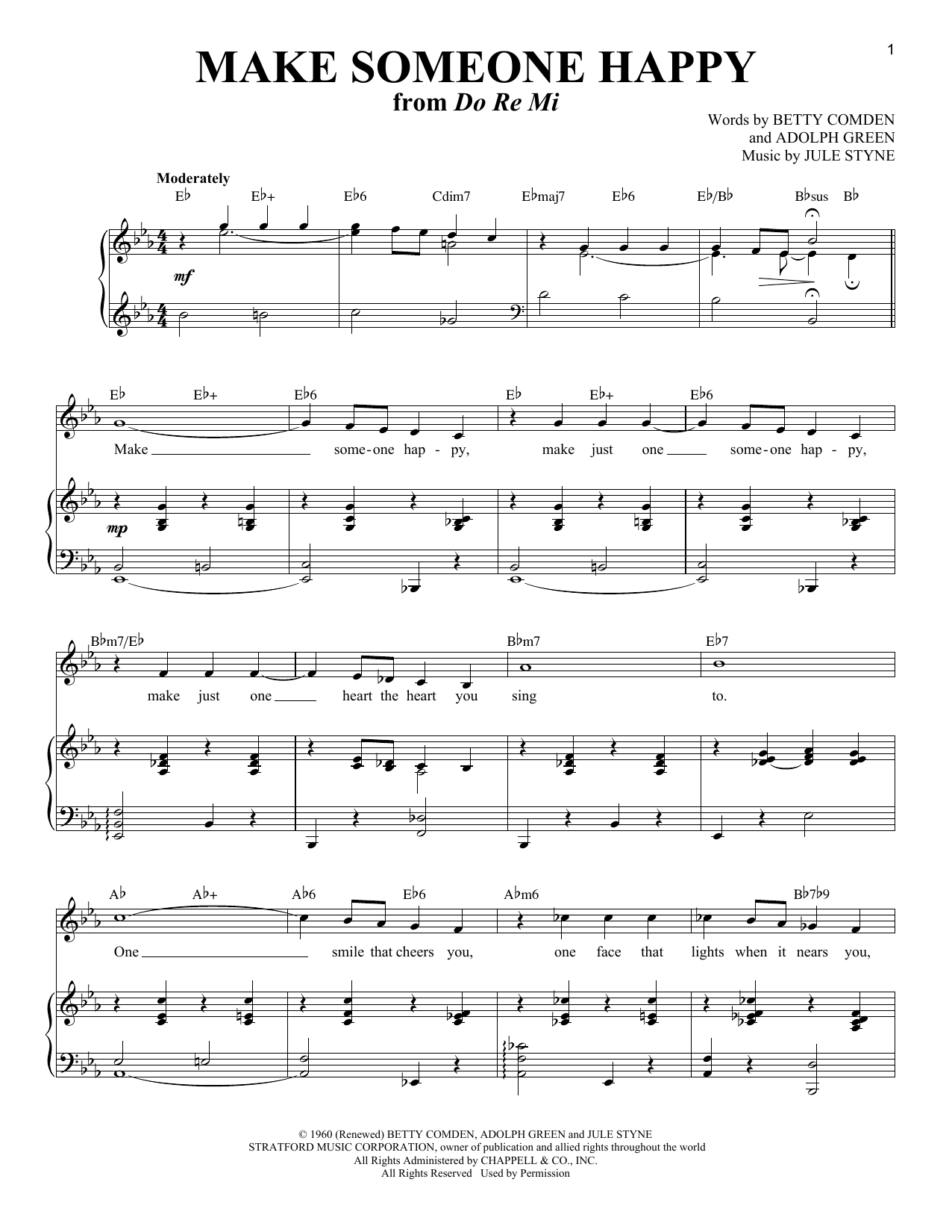 Produktbild zu: Make Someone Happy (from Do Re Mi)