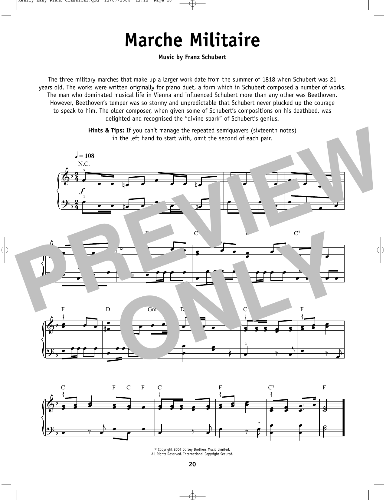 Product picture to: Marche Militaire, Op. 51, No. 1