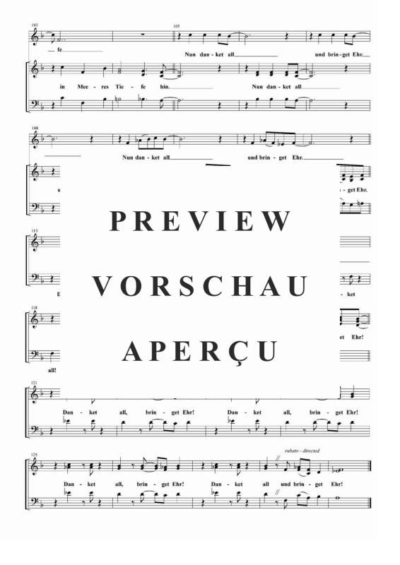 gallery: Nun danket all und bringet Ehr EG 322 / GL 403, , Gemischter Chor SAM und Klavier