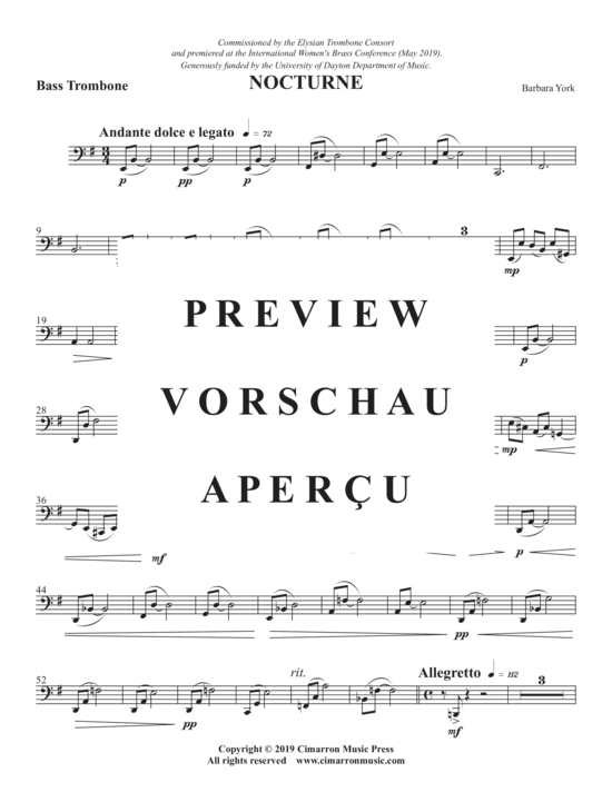 Product gallery: Page 19 of 21 Nocturne , , (Trombone Quartet)