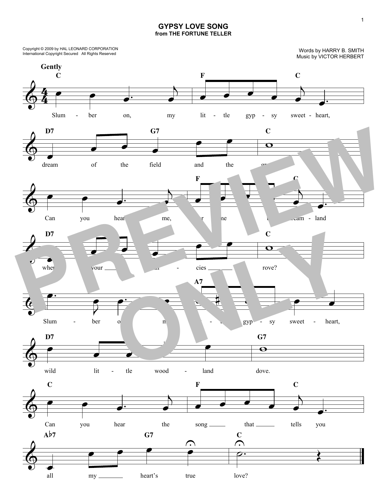 Product picture to: Gypsy Love Song