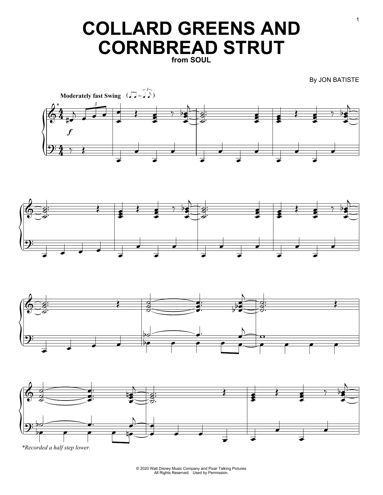 Product gallery: Page 1 of 1 Collard Greens And Cornbread Strut (from Soul), Jon Batiste