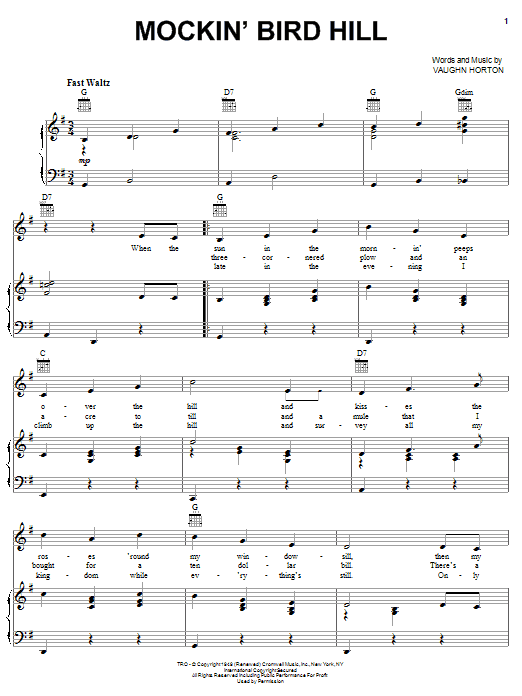 Produktbild zu: Mockin' Bird Hill