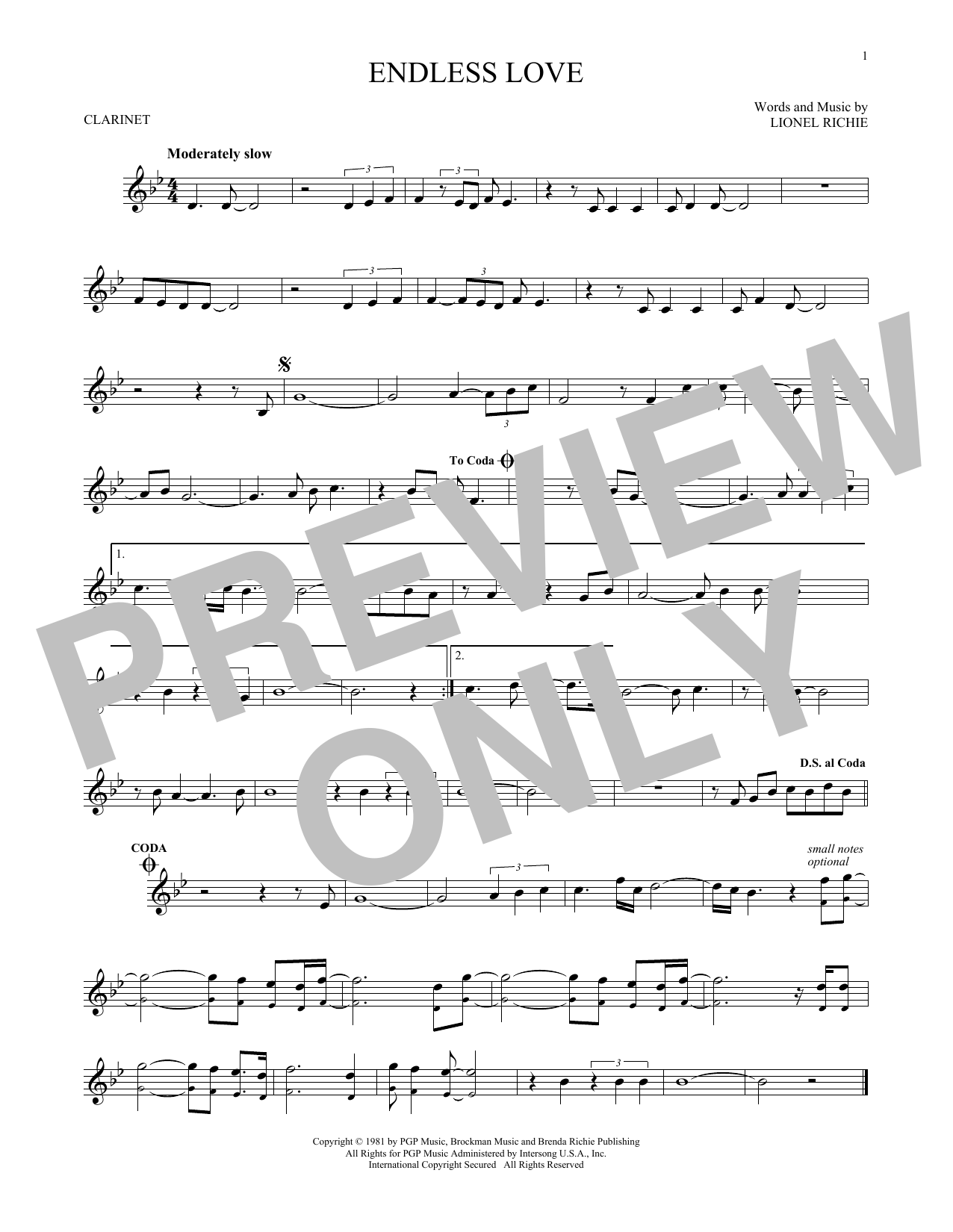 Product gallery: Page 1 of 1 Endless Love, Diana Ross & Lionel Richie