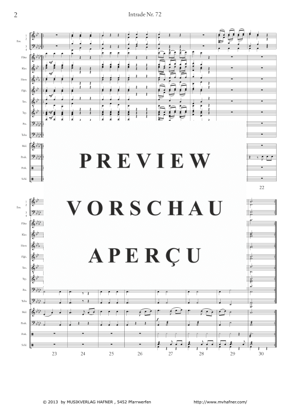 Product gallery: Page 6 of 11 Intrade No.72, , (large wind orchestra)