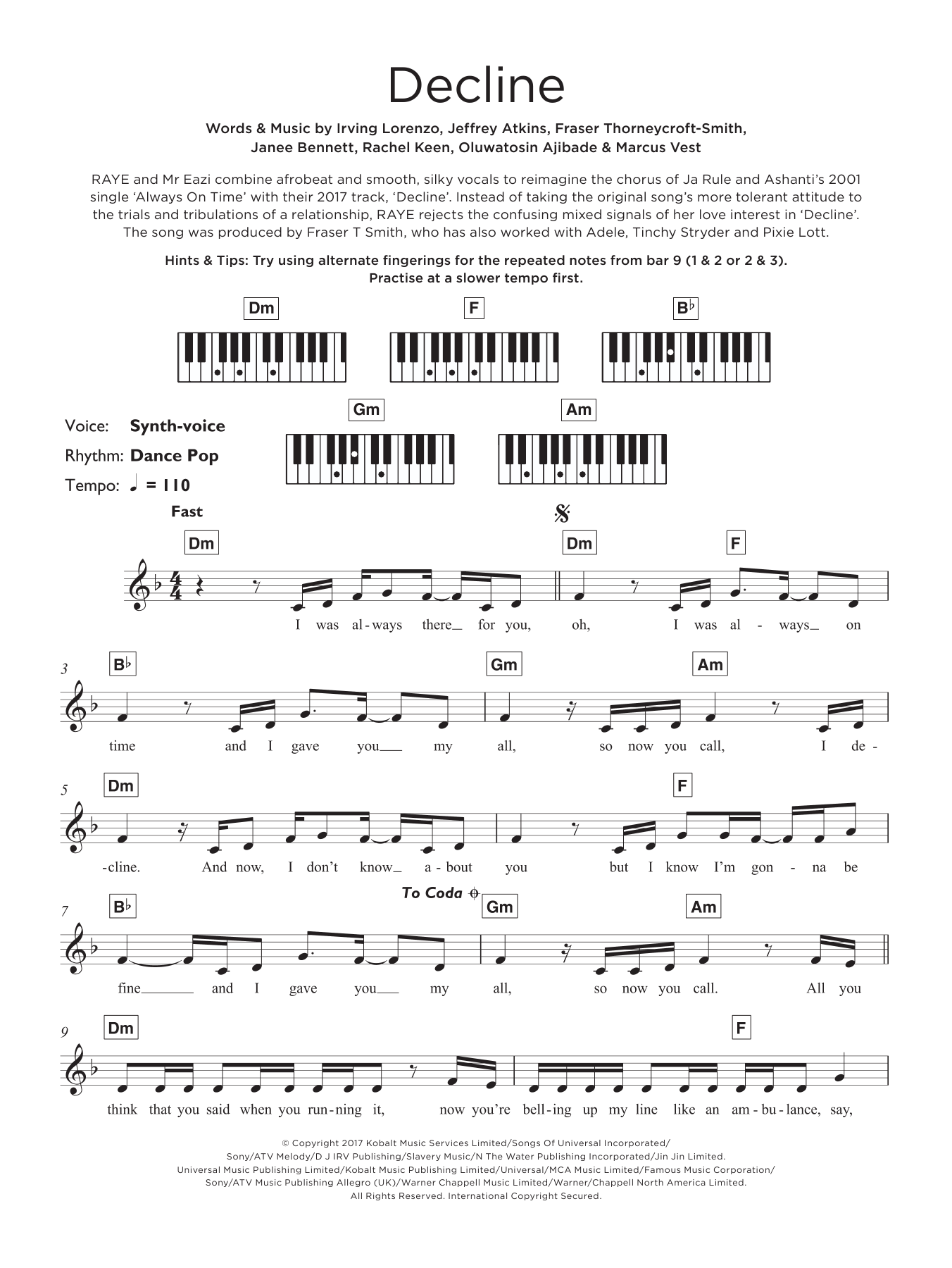Produktgalerie: Seite 1 von 1 Decline, RAYE, Keyboard