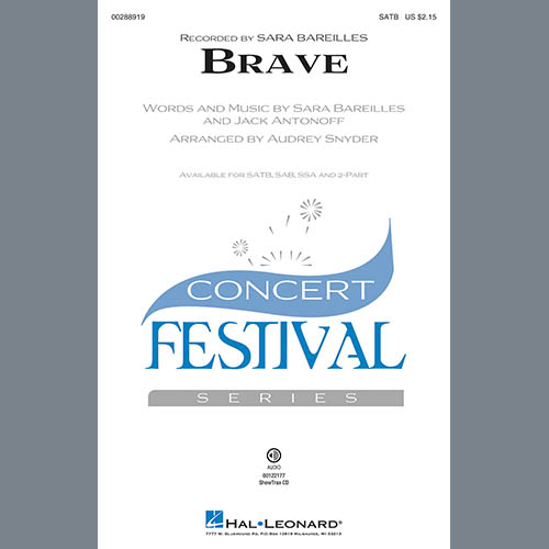 cover: Brave (arr. Audrey Snyder), Sara Bareilles
