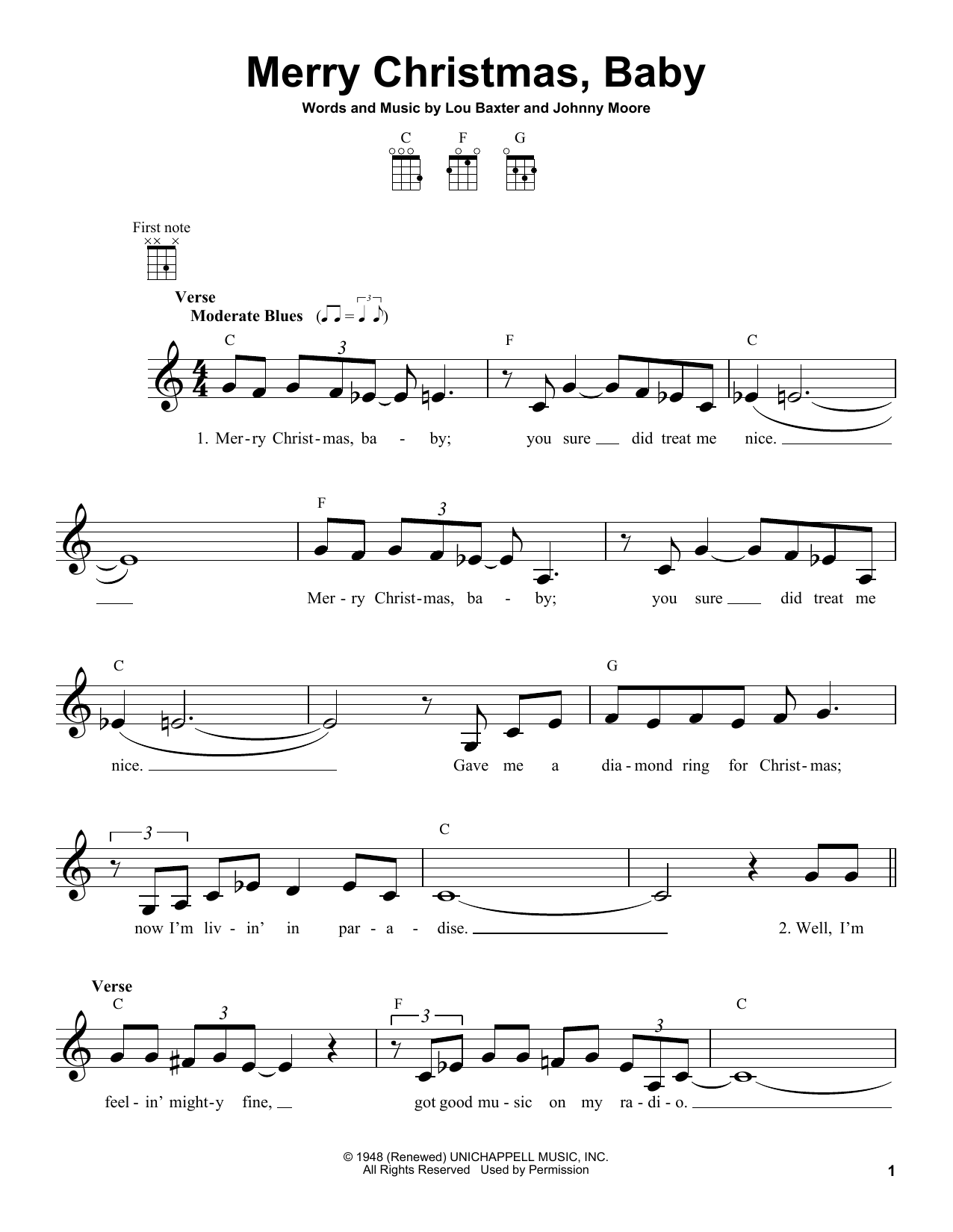 Product picture to:  Merry Christmas, Baby - Elvis Presley