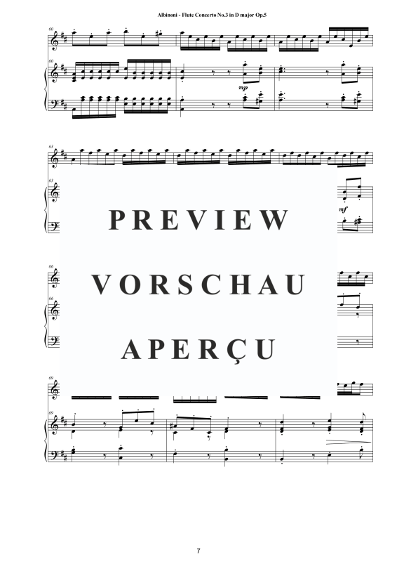 Product gallery: Page 8 of 11 Flute Concerto No.3 in D-Dur Op.5, , Flute and Piano (Harpsichord)