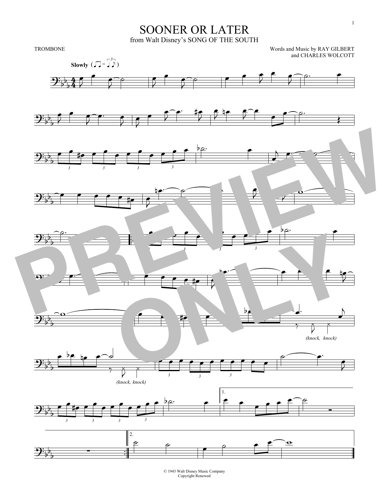 Product gallery: Page 1 of 1 Sooner Or Later, Ray Gilbert & Charles Wolcott