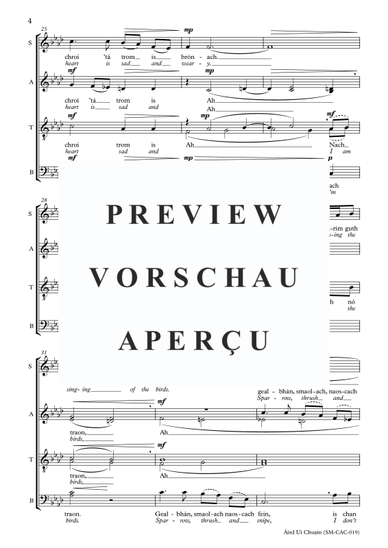 Produktgalerie: Seite 7 von 11 Aird Ui Chuain, , Gemischter Chor SATB