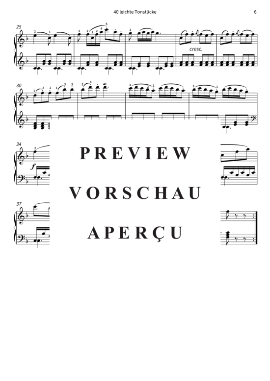 Product gallery: Page 9 of 11 40 leichte Tonstücke - op. 803, Werke 37 - 40 , , Piano Solo