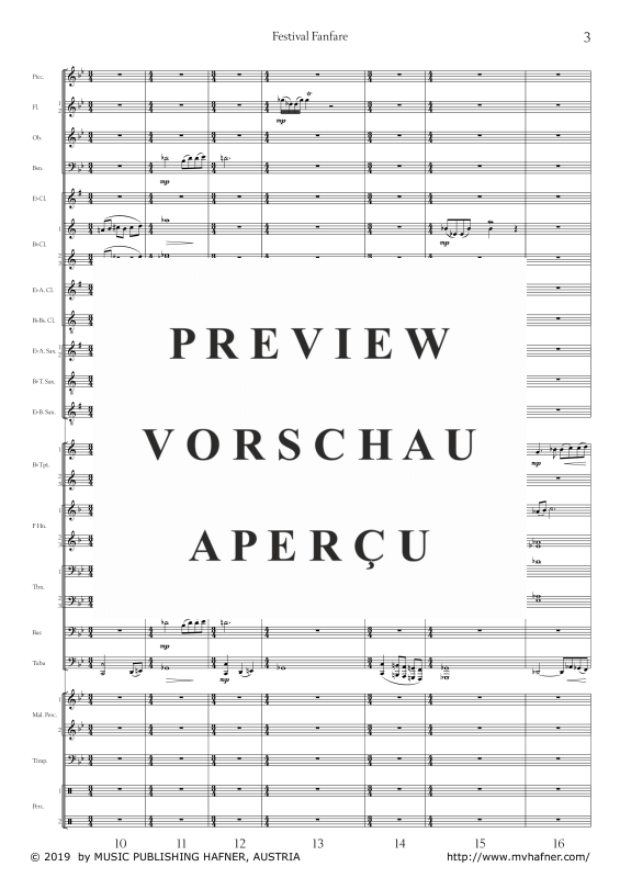 Product gallery: Page 8 of 11 Festival Fanfare, , (large wind orchestra)