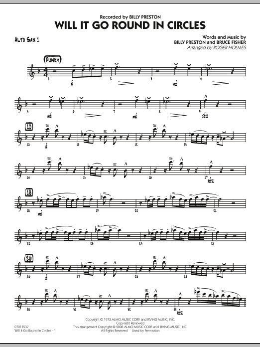 Produktgalerie: Seite 1 von 1 Will It Go Round in Circles? - Alto Sax 1, 