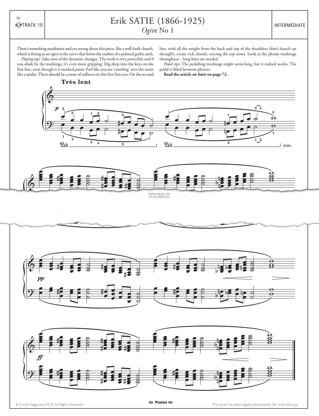gallery: Ogive No.1, Erik Satie