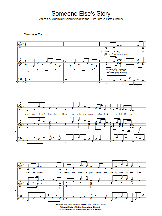 Produktgalerie: Seite 1 von 1 Someone Else's Story, Tim Rice, Gesang, Klavier