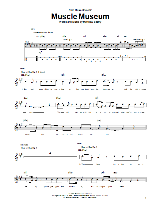 Produktgalerie: Seite 1 von 1 Muscle Museum, Muse, E-Bass