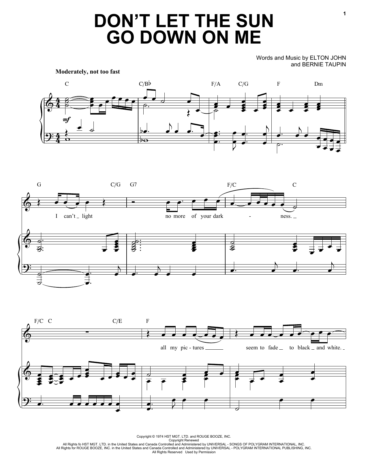 Produktbild zu: Don't Let The Sun Go Down On Me