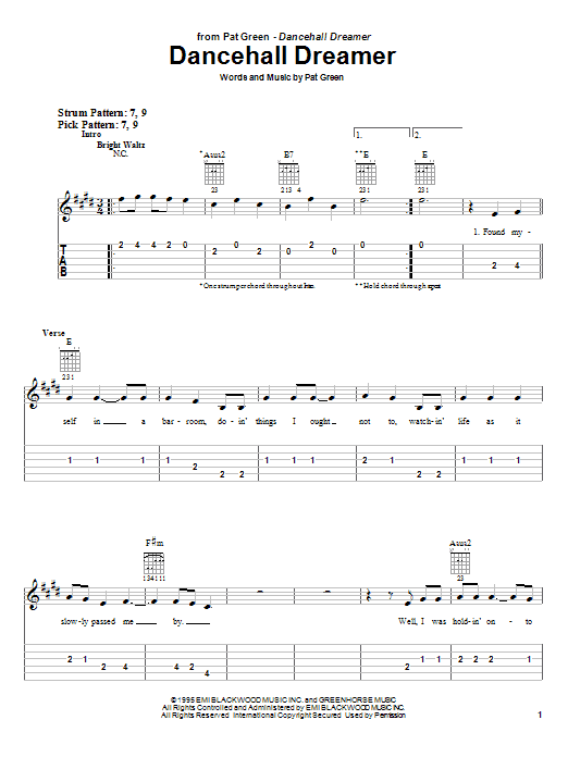 Product gallery: Page 1 of 1 Dancehall Dreamer, Pat Green