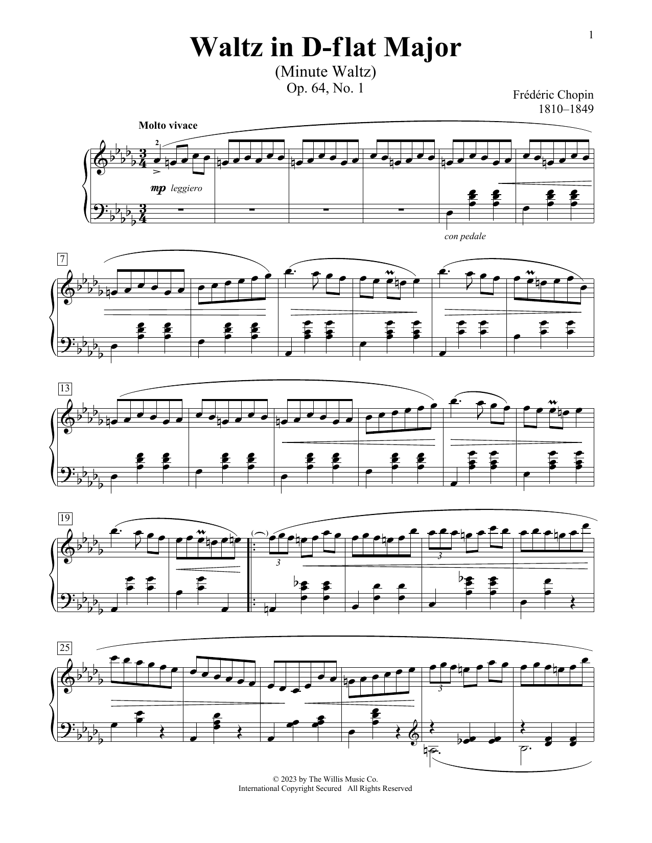 Product picture to: Waltz In D-Flat Major ("Minute Waltz"), Op. 64, No. 1