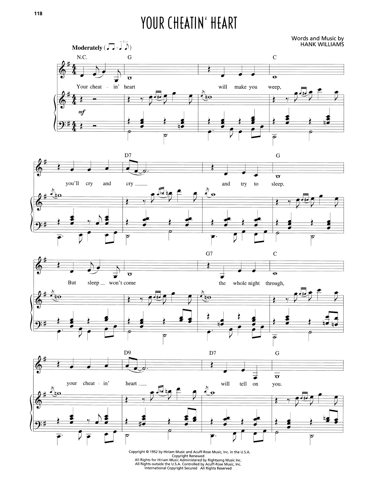 Produktgalerie: Seite 1 von 1 Your Cheatin' Heart, Patsy Cline, Gesang, Klavier