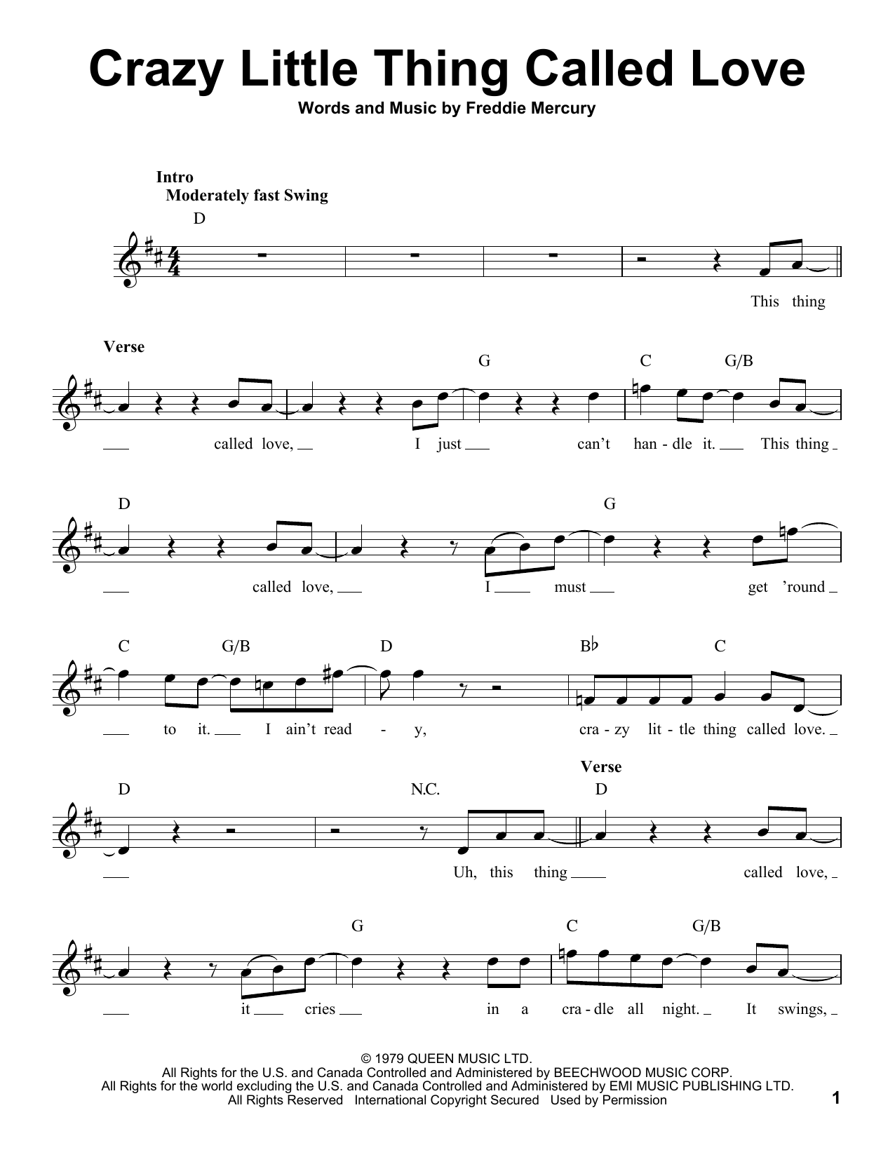 Produktbild zu: Crazy Little Thing Called Love