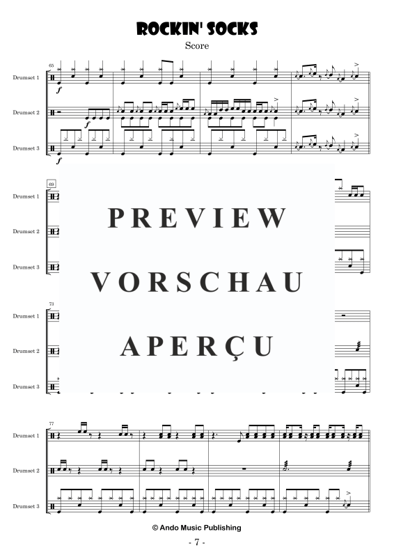 Produktgalerie: Seite 9 von 11 Rockin Socks, , Drumset Trio