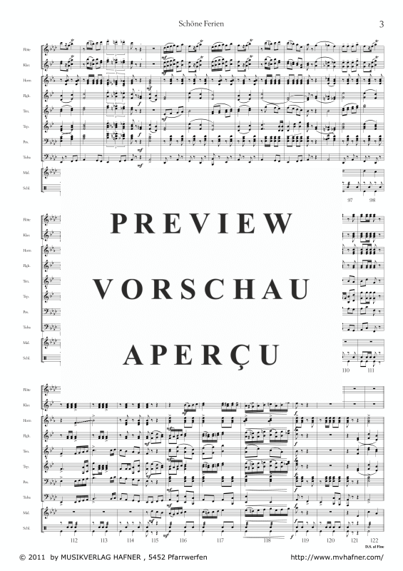 Product gallery: Page 8 of 11 Schöne Ferien, , (large wind orchestra)