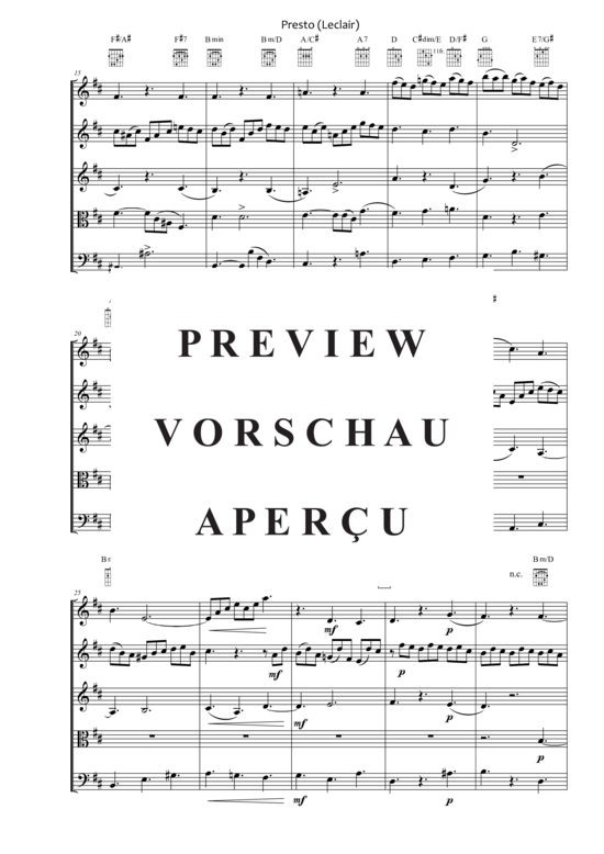 Produktgalerie: Seite 3 von 21 Presto , , (Quintett flexible Besetzung)