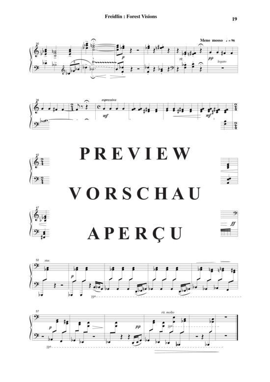 Product gallery: Page 20 of 21 Forest Visions , , Piano Solo