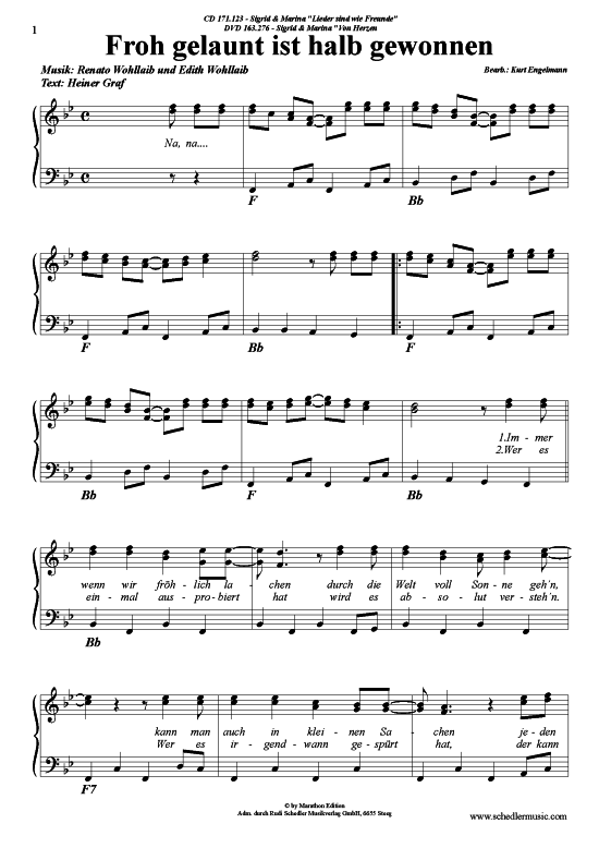 Produktbild zu: Froh gelaunt ist halb gewonnen Sigrid & Marina