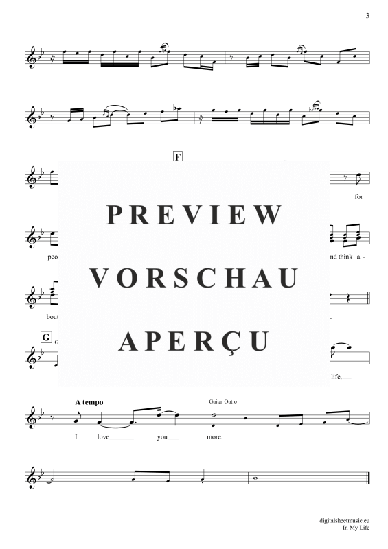 Produktgalerie: Seite 4 von 4 In My Life, Beatles, The, (Violine)